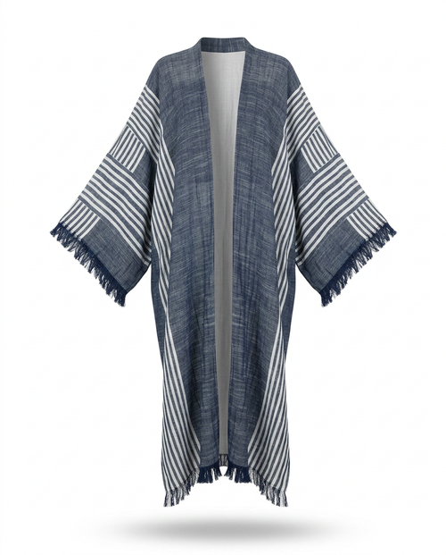 Boundless Striped Boho Kimono