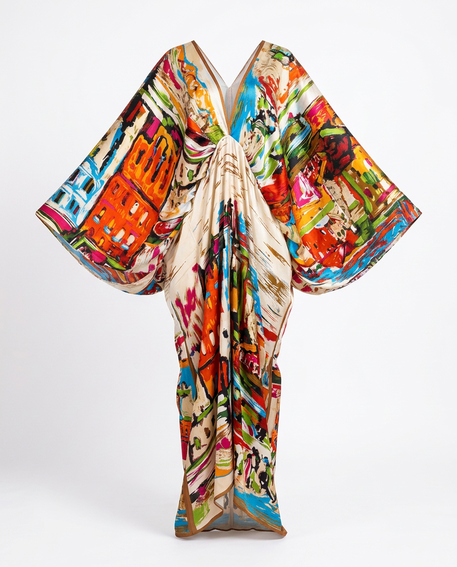 Lively Printed Bohemian Maxi Dress