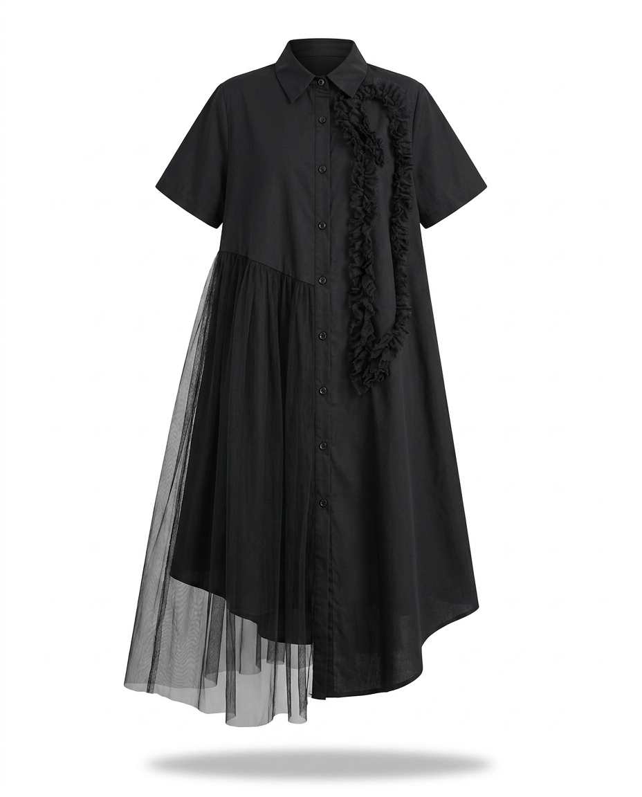 Audacious Mesh Layered Maxi Dress
