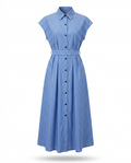 Free Spirit Striped Button Maxi Dress